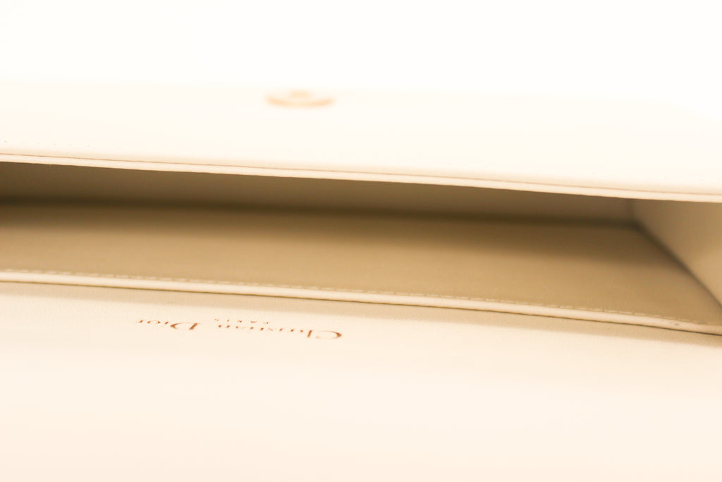 Dior White Cannage Leather Crossbody